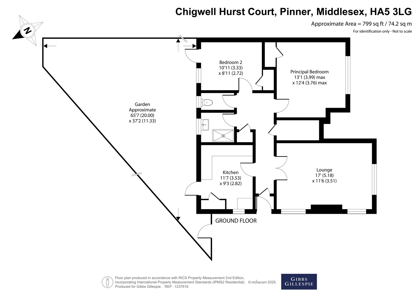 1, Chigwell Hurst Court, Pinner floorplan