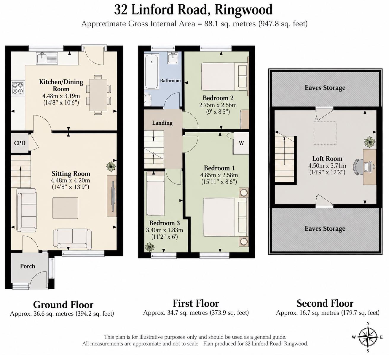 32, Linford Road, Ringwood floorplan