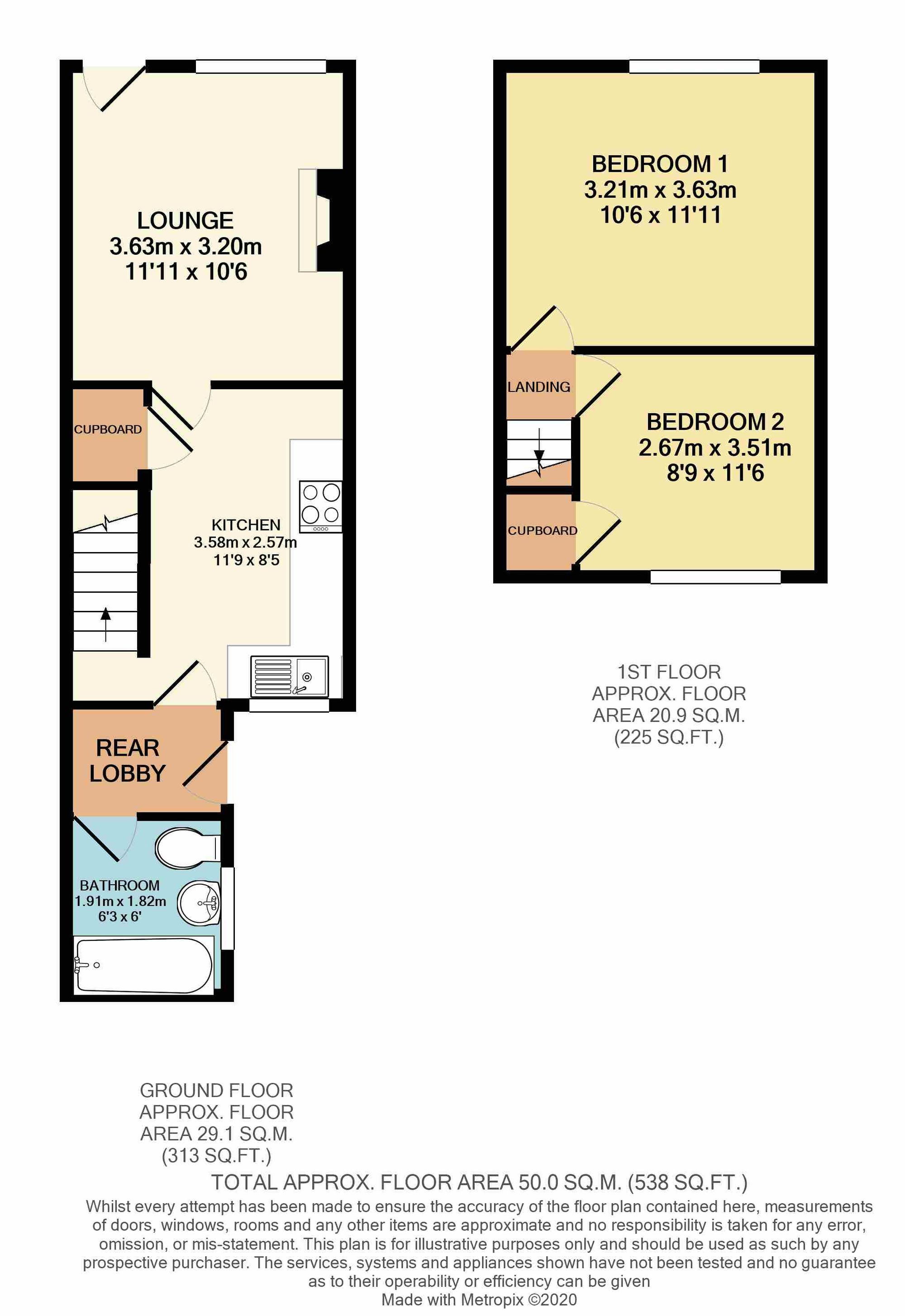 77 High Street, Chesterfield floorplan