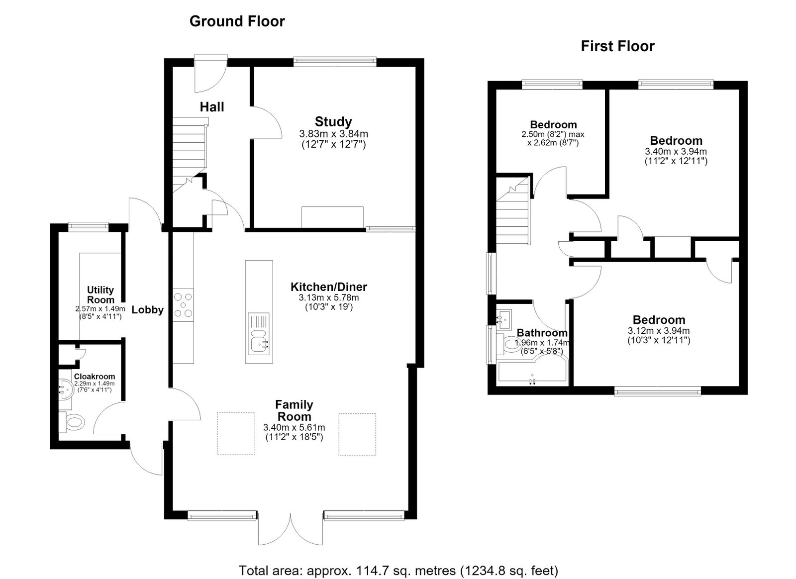 127, Eastcourt Lane, Gillingham floorplan