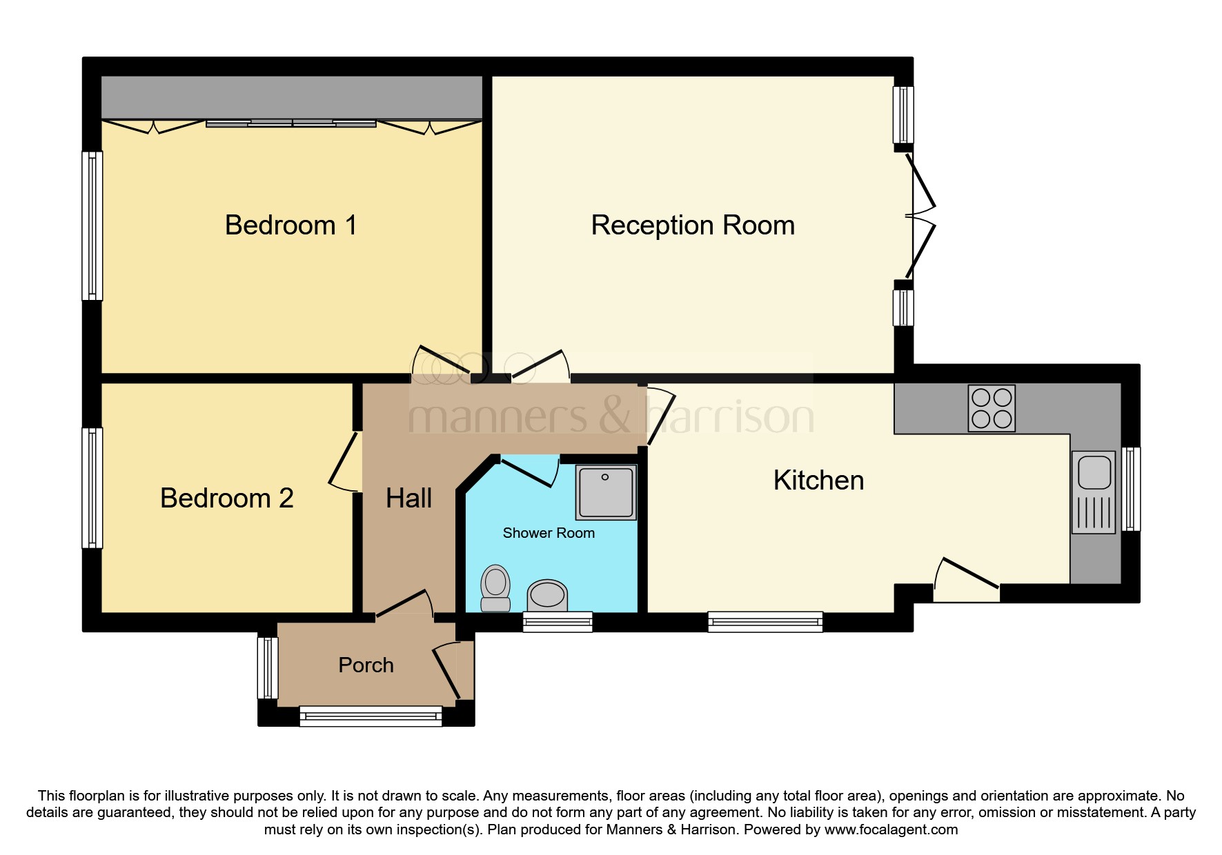 Queensland Road, Hartlepool TS25, 2 bedroom semidetached bungalow for