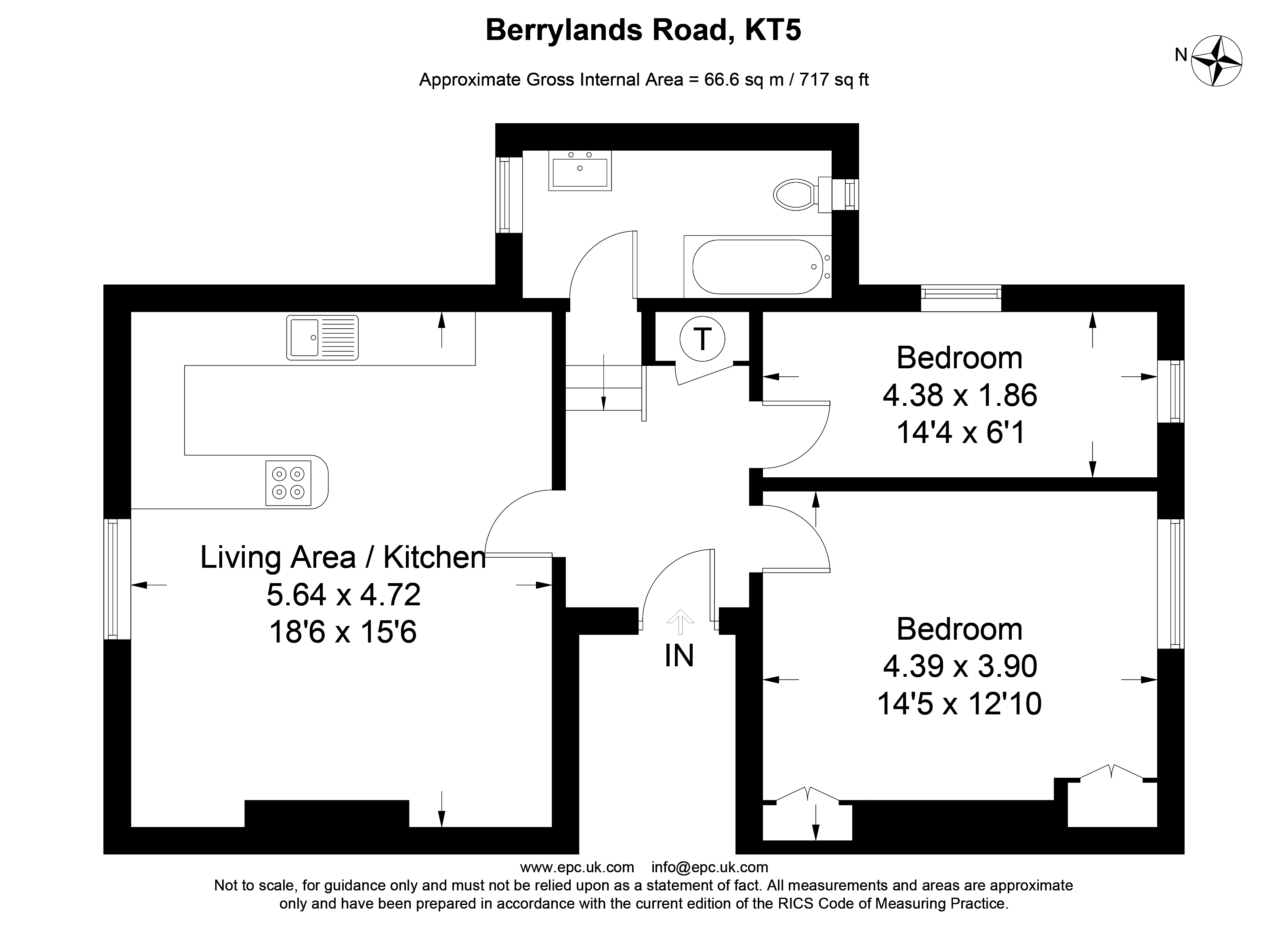 2 Bedrooms Flat for sale in Berrylands Road, Berrylands, Surbiton KT5