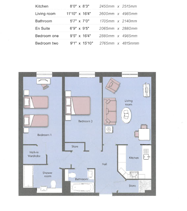 New Flats,, Clinton Lodge, Lymington floorplan