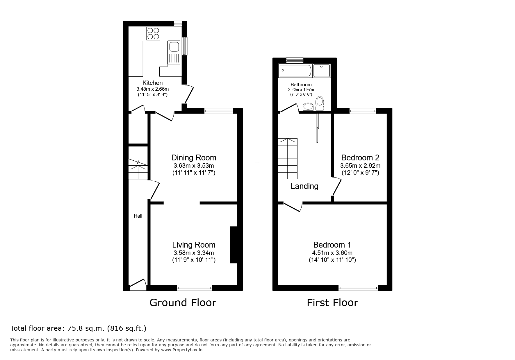 2, Sudbury Street, Derbyshire floorplan
