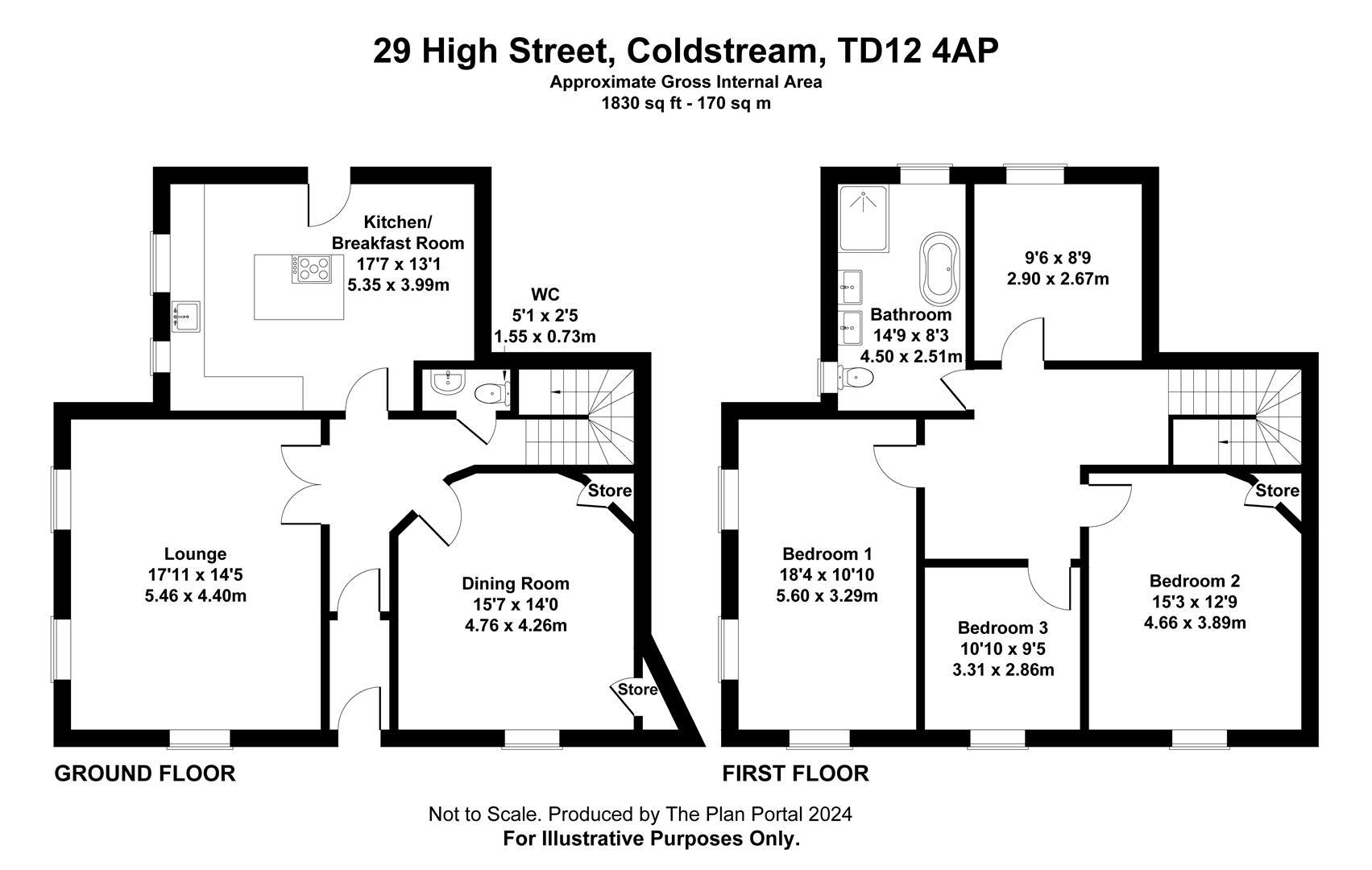 Keith House, 29, High Street, Coldstream floorplan