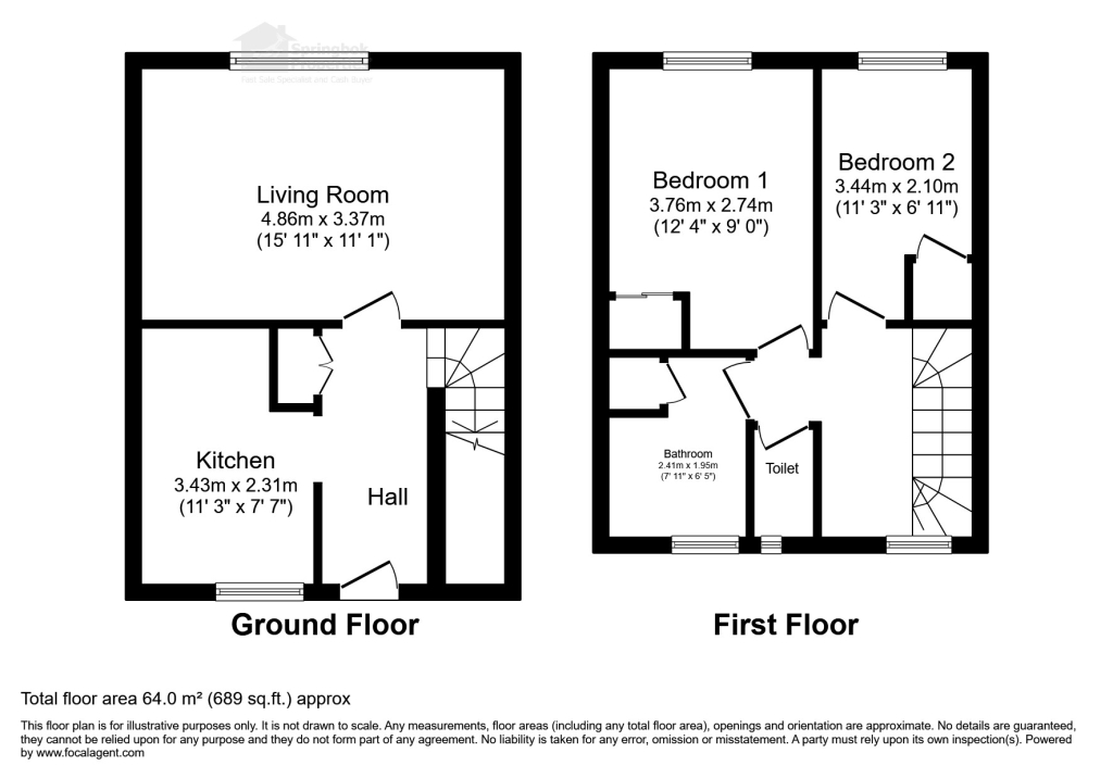 6 Crescent Court, Cardigan Place, Blackpool floorplan