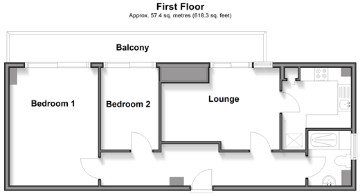 Northumberland Avenue, Margate floorplan