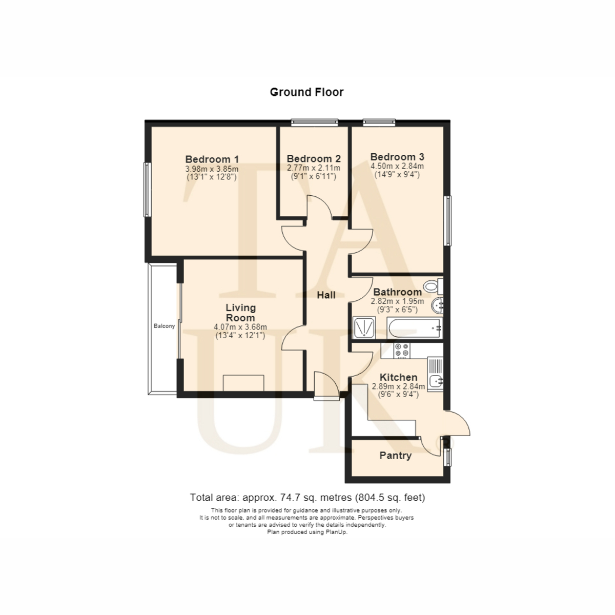Flat Cedar Court, 647, Western Boulevard, Nottingham floorplan