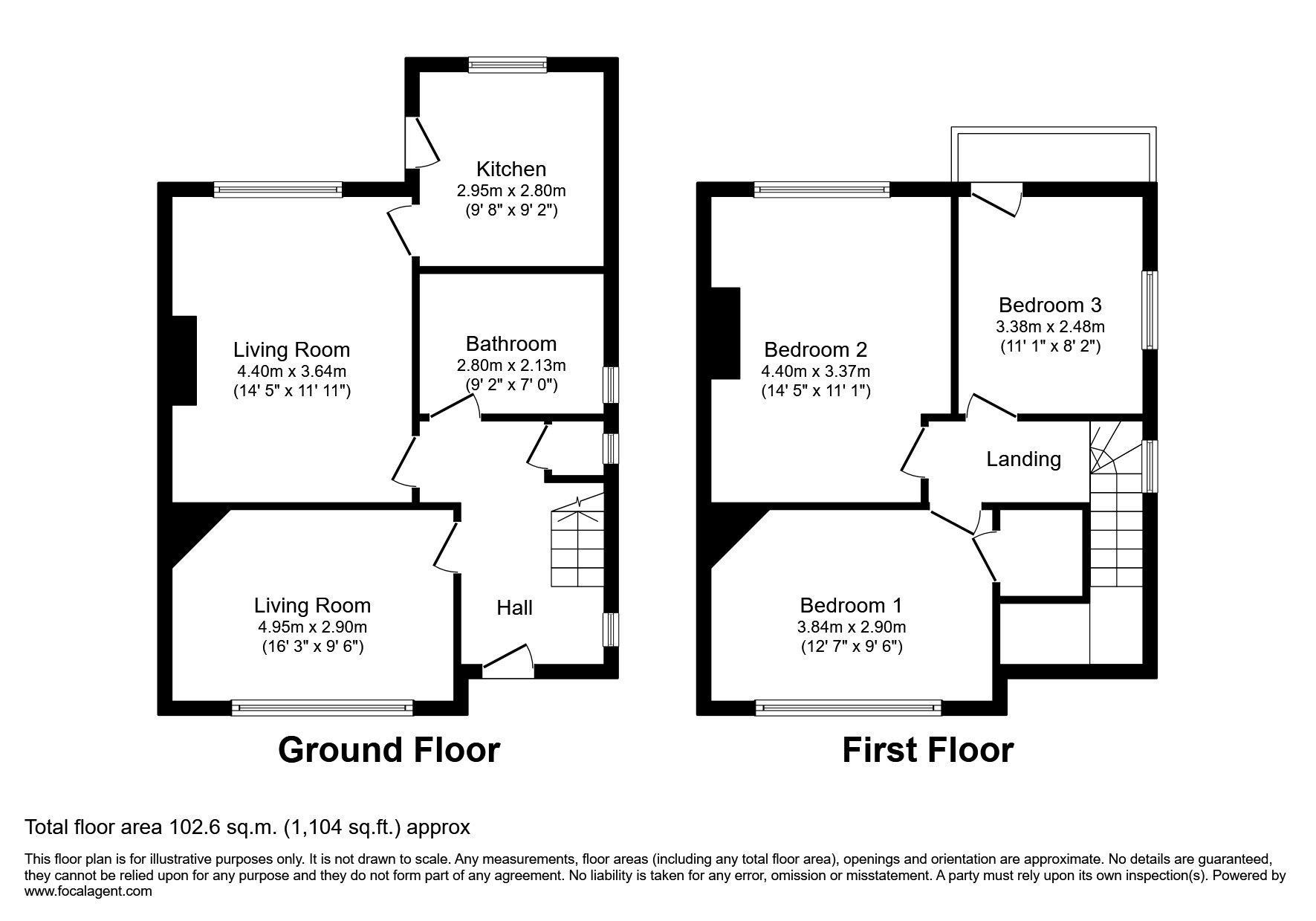 101, Danethorpe Vale, Nottingham floorplan