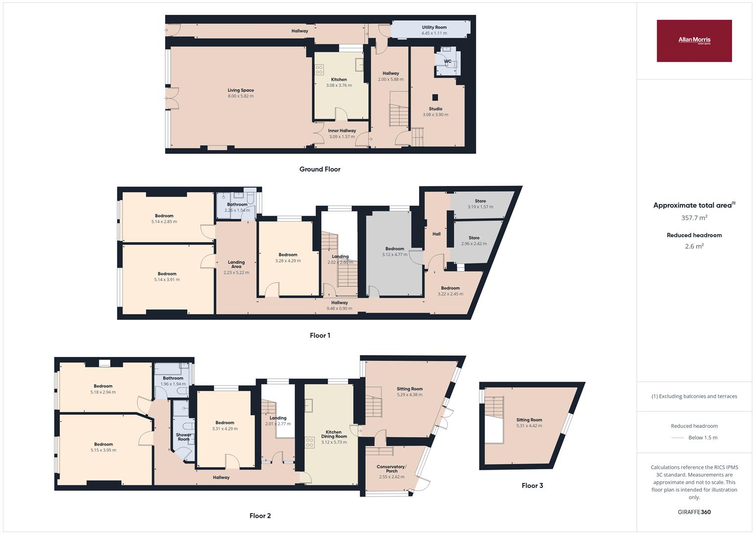 203 / 205, West Malvern Road, Malvern floorplan