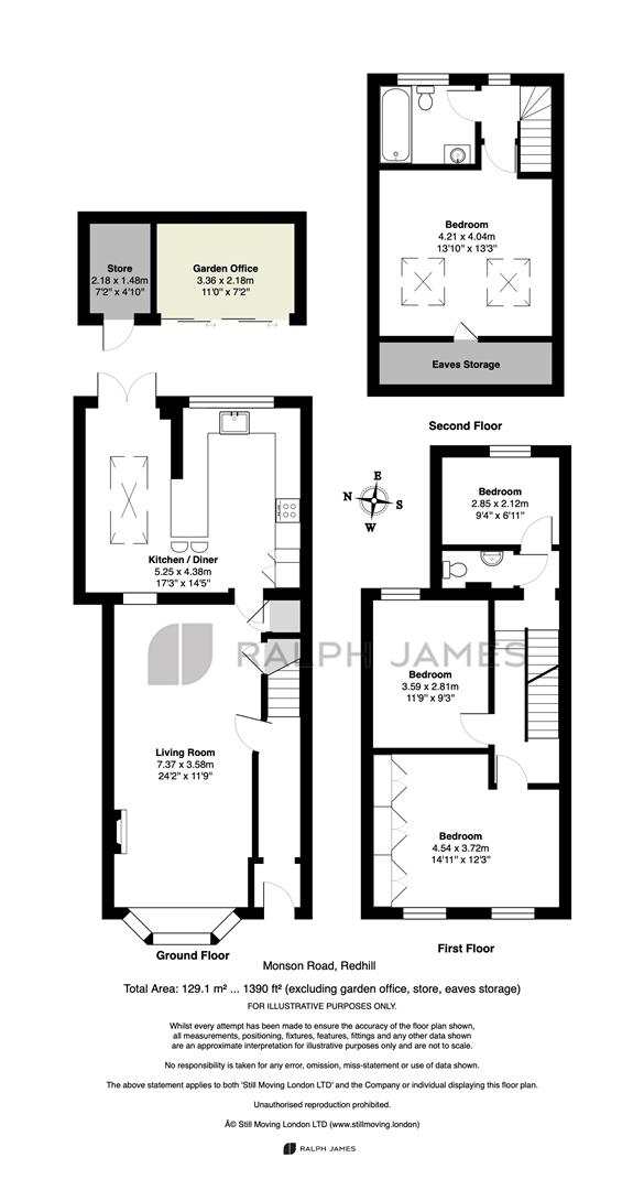 34, Monson Road, Redhill floorplan