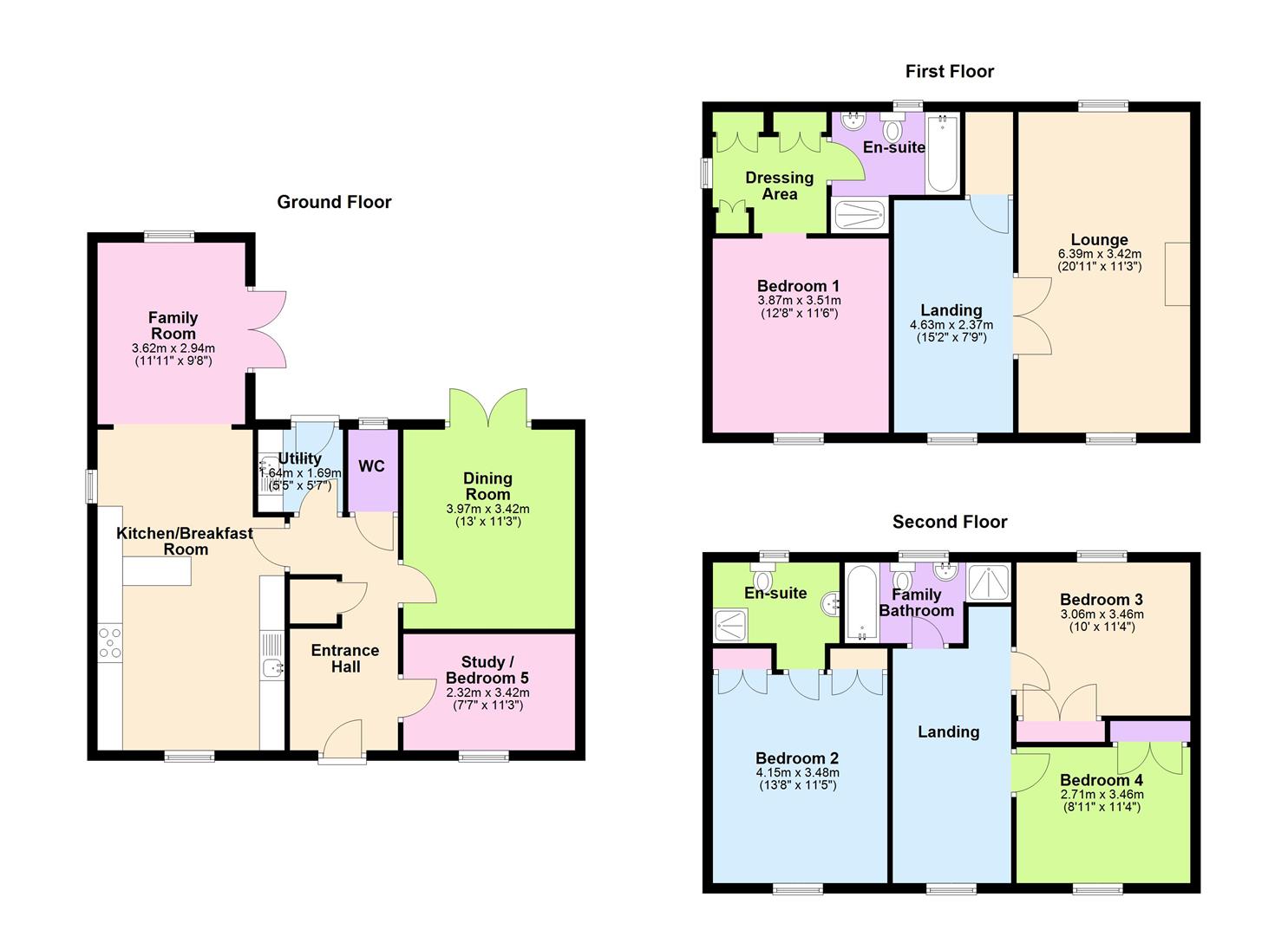 26, Horseshoe Way, Peterborough floorplan