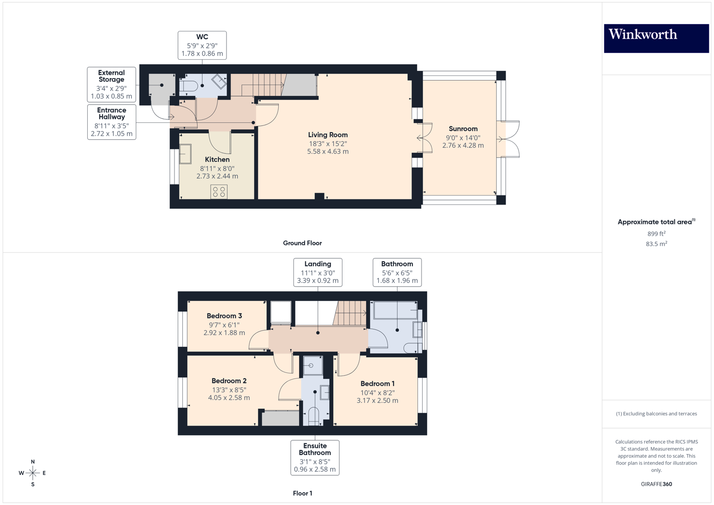 112, Honeypot Lane, London floorplan