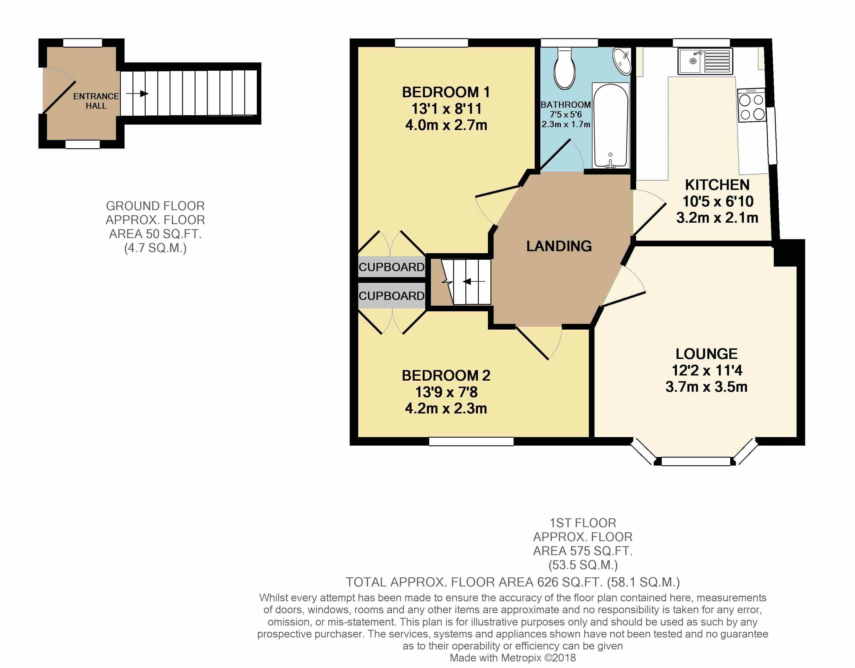 4 The Triangle, Burnt Oak Lane, Sidcup floorplan