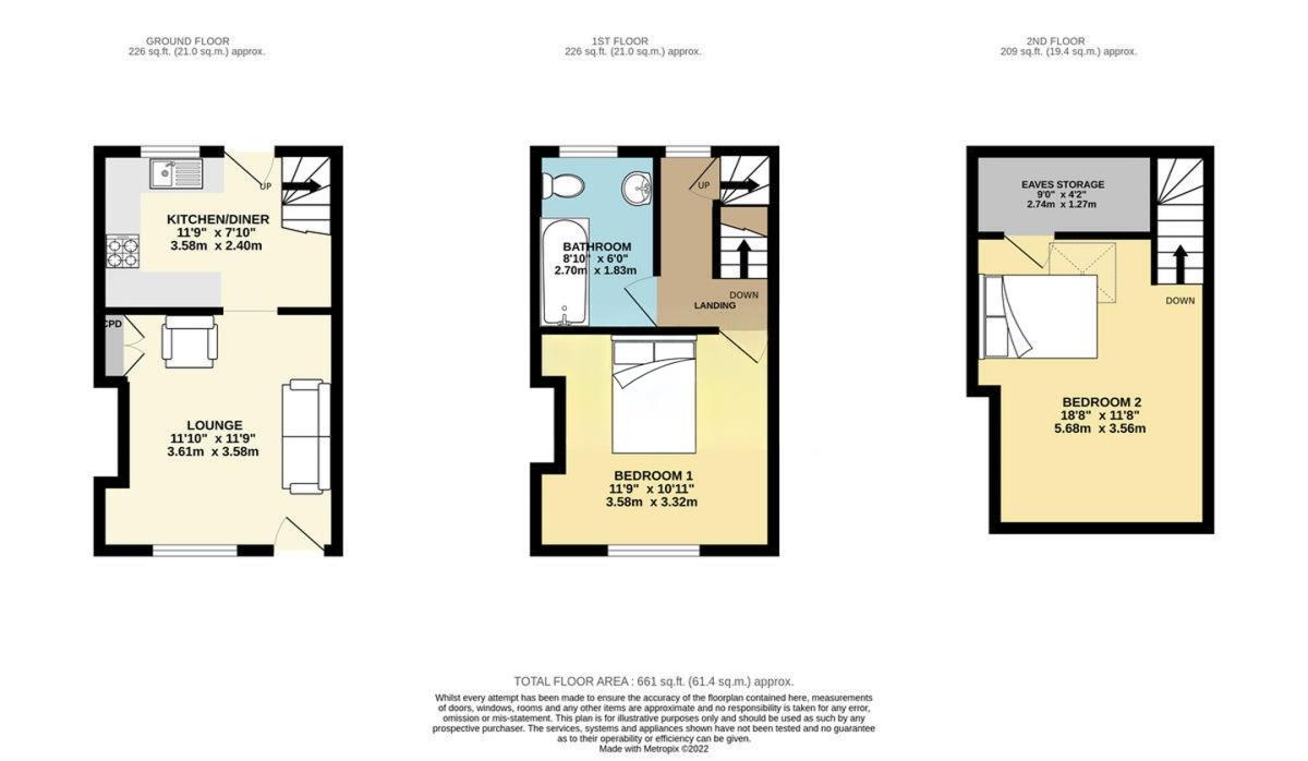 65, Burns Road, South Yorkshire floorplan