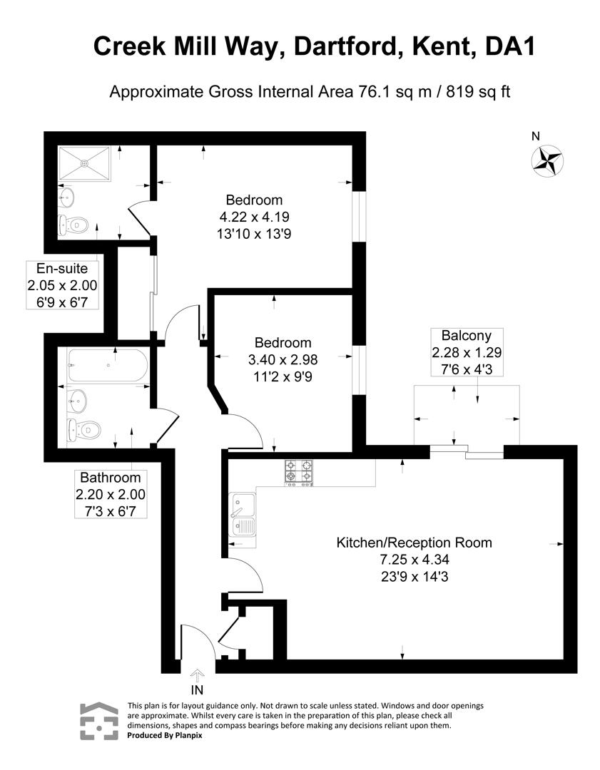 106, Creek Mill Way, Dartford floorplan