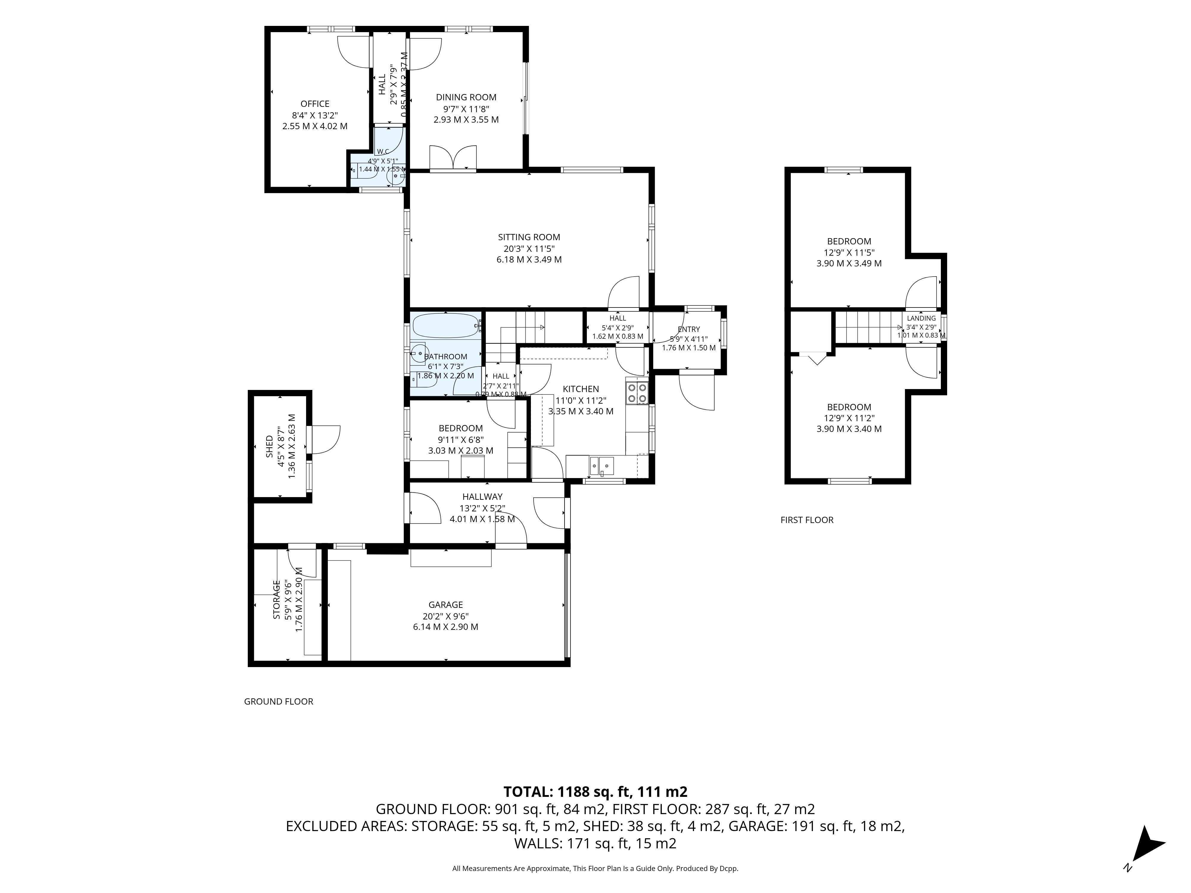 11, Green Close, Bury St. Edmunds floorplan