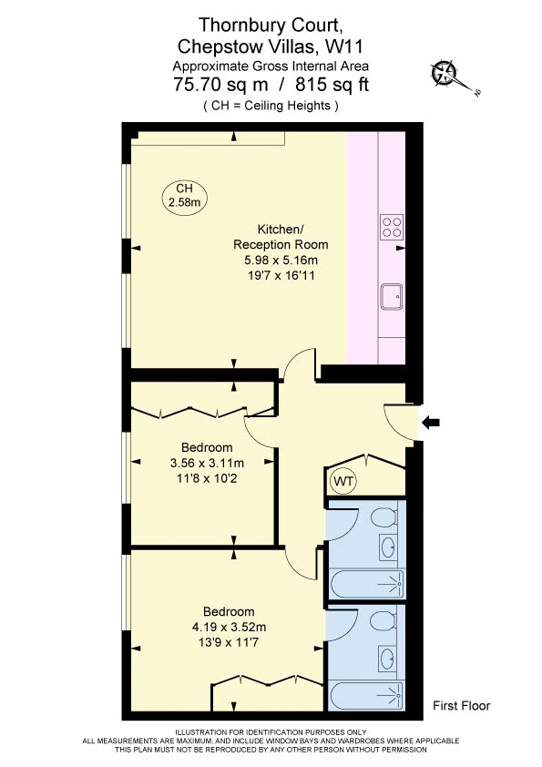 Thornbury Court, Notting Hill floorplan