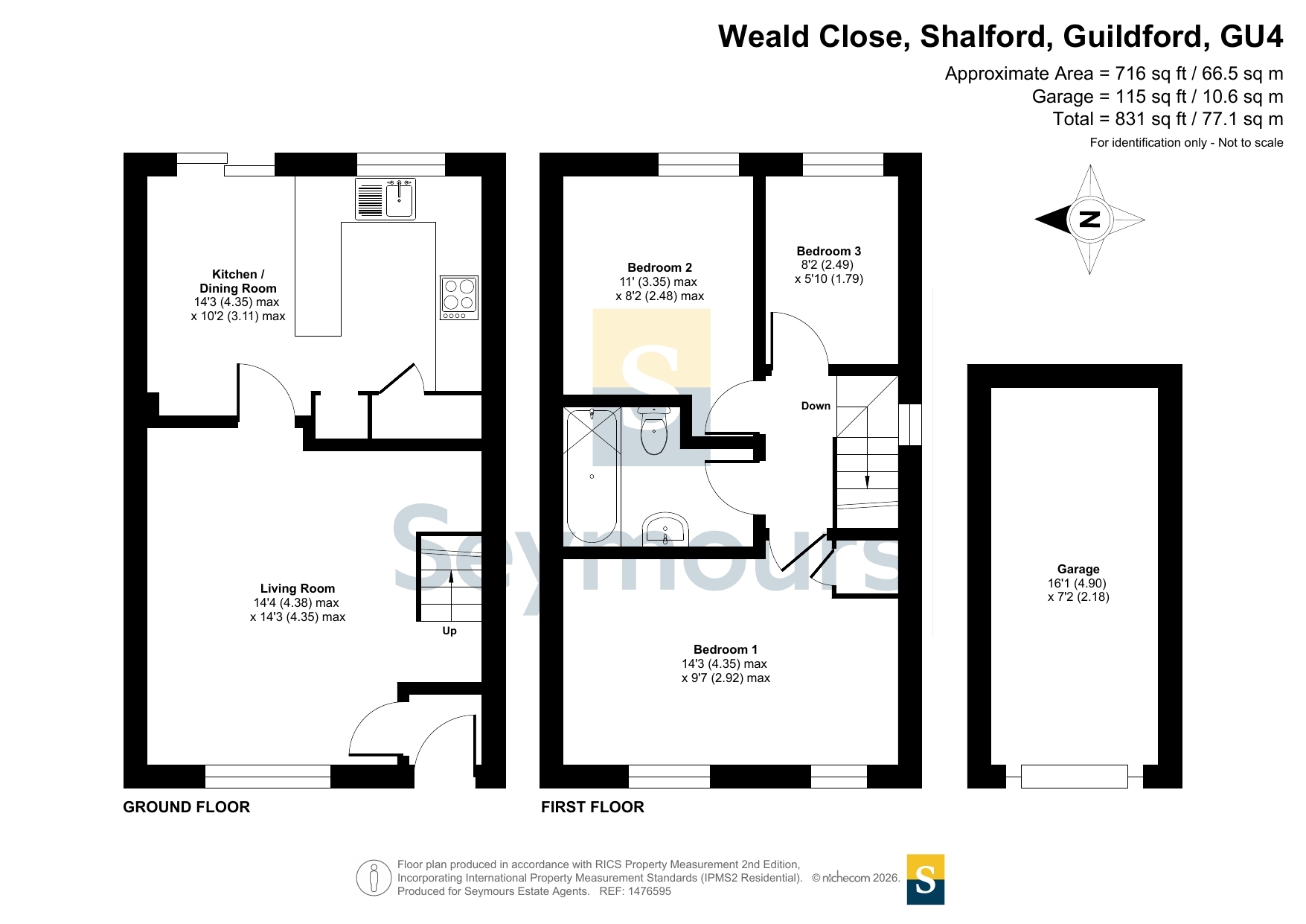 17, Weald Close, Guildford floorplan