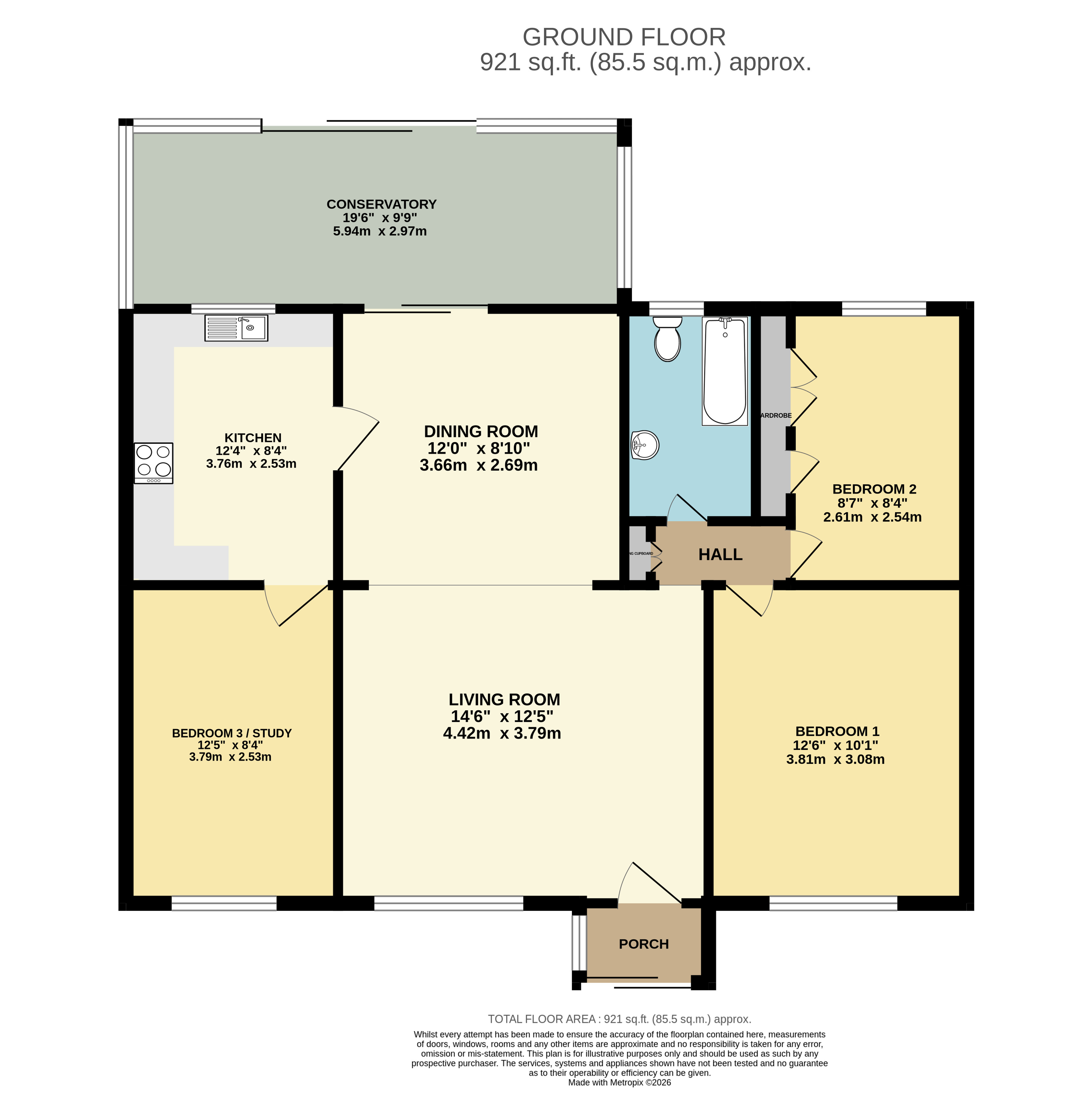 26, Aysha Gardens, Bideford floorplan