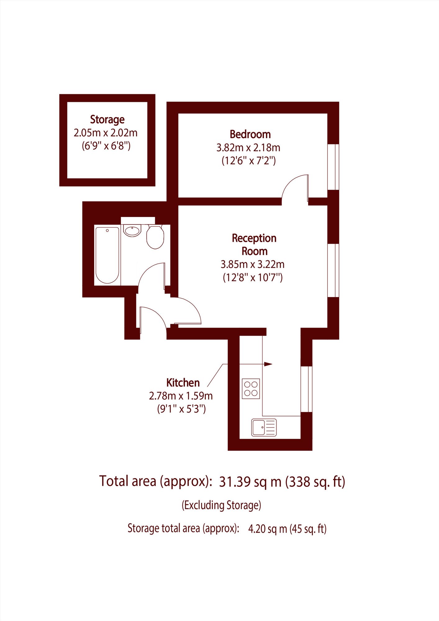 Flat 4, 7, Loftus Road, London floorplan