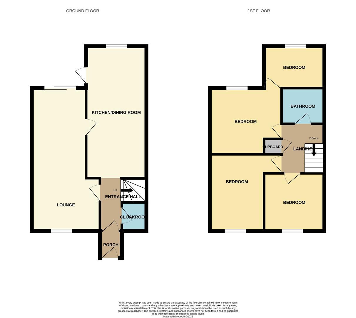 17, Huish Close, Highbridge floorplan