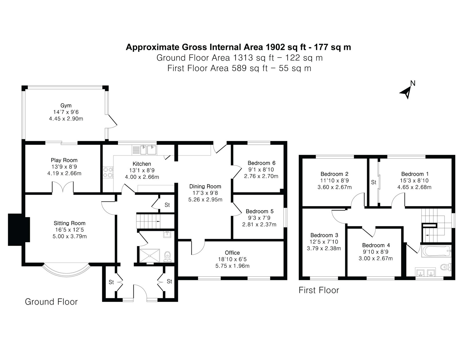 Back Lane, Farnham floorplan
