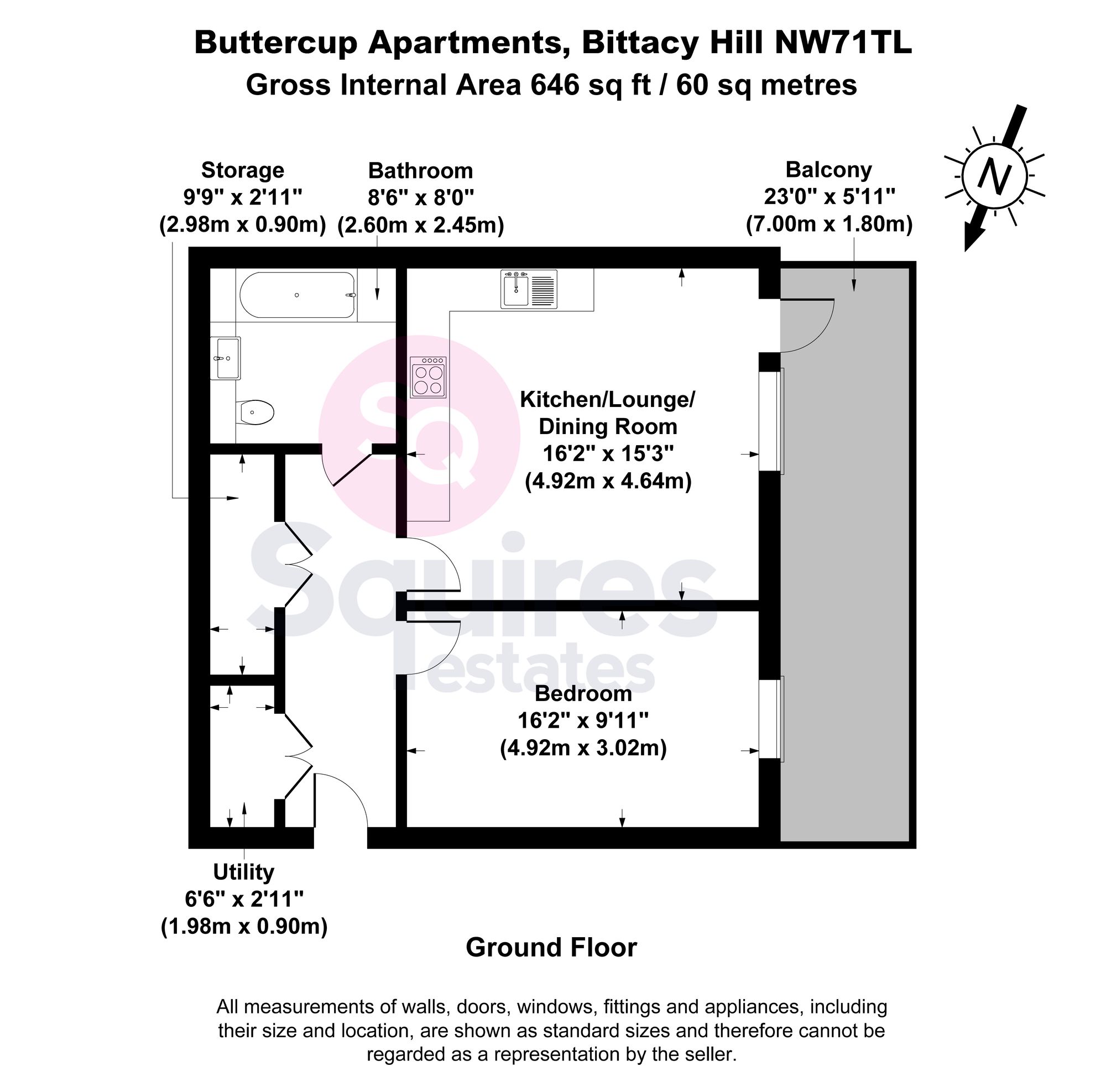 Flat 2, Buttercup Apts, London floorplan