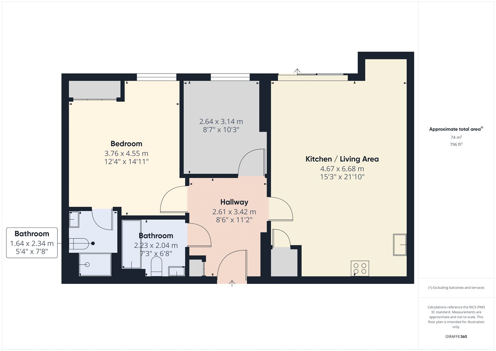 403, Neptune Marina, Ipswich floorplan