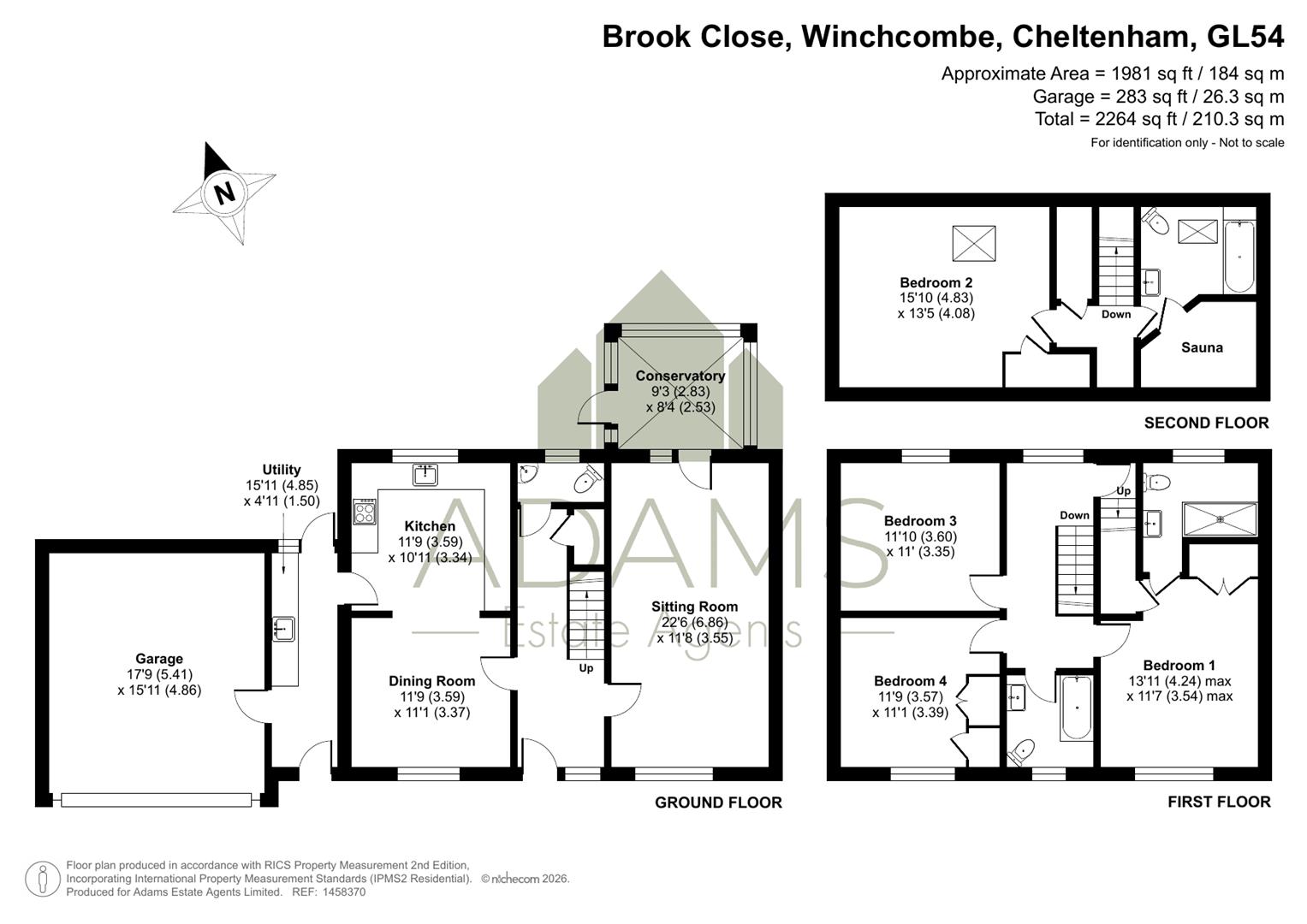 May Morning, Brook Close, Winchcombe floorplan