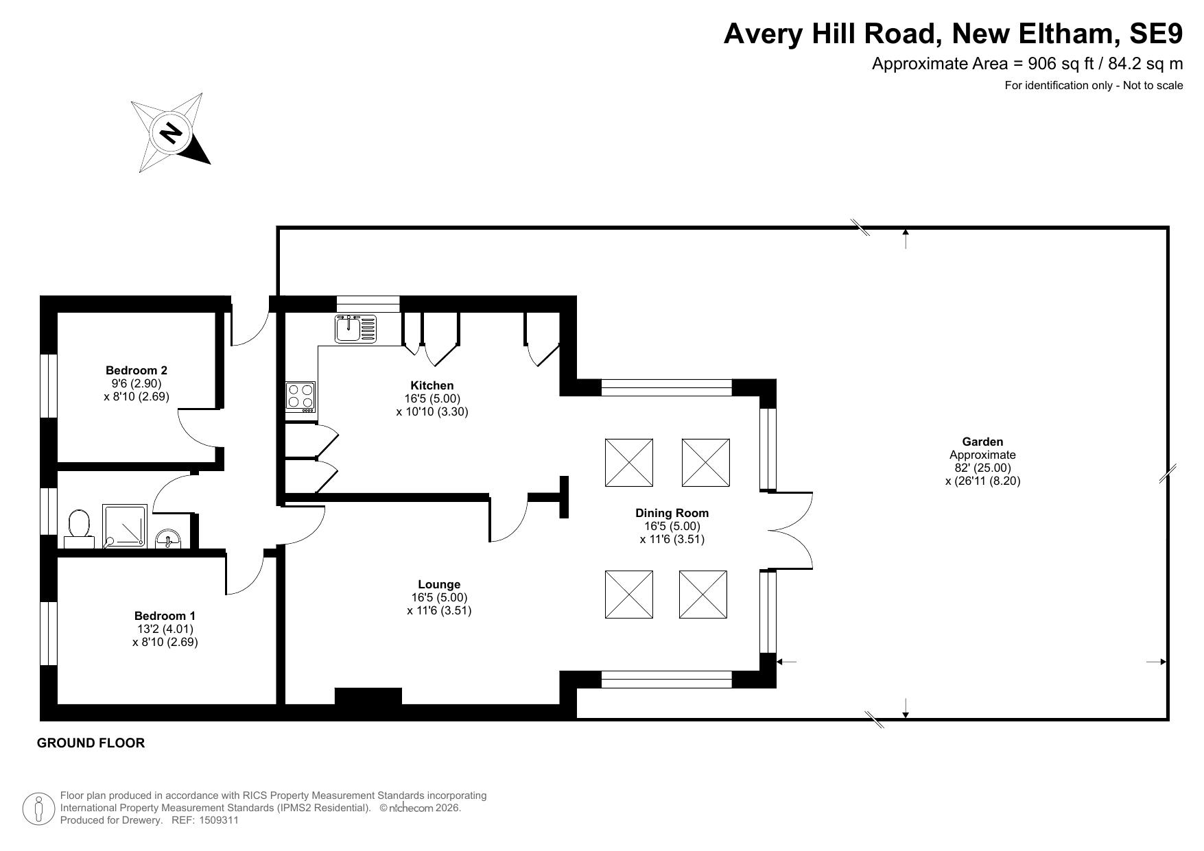 91, Avery Hill Road, London floorplan
