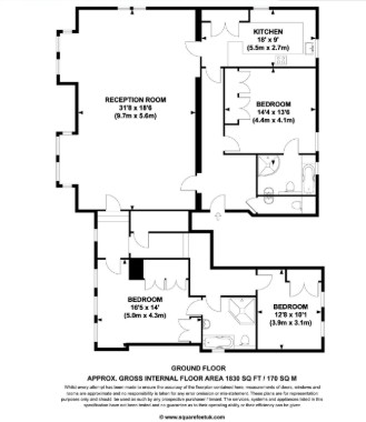 3 Benfleet Hall, 23, Green Lane, Surrey floorplan