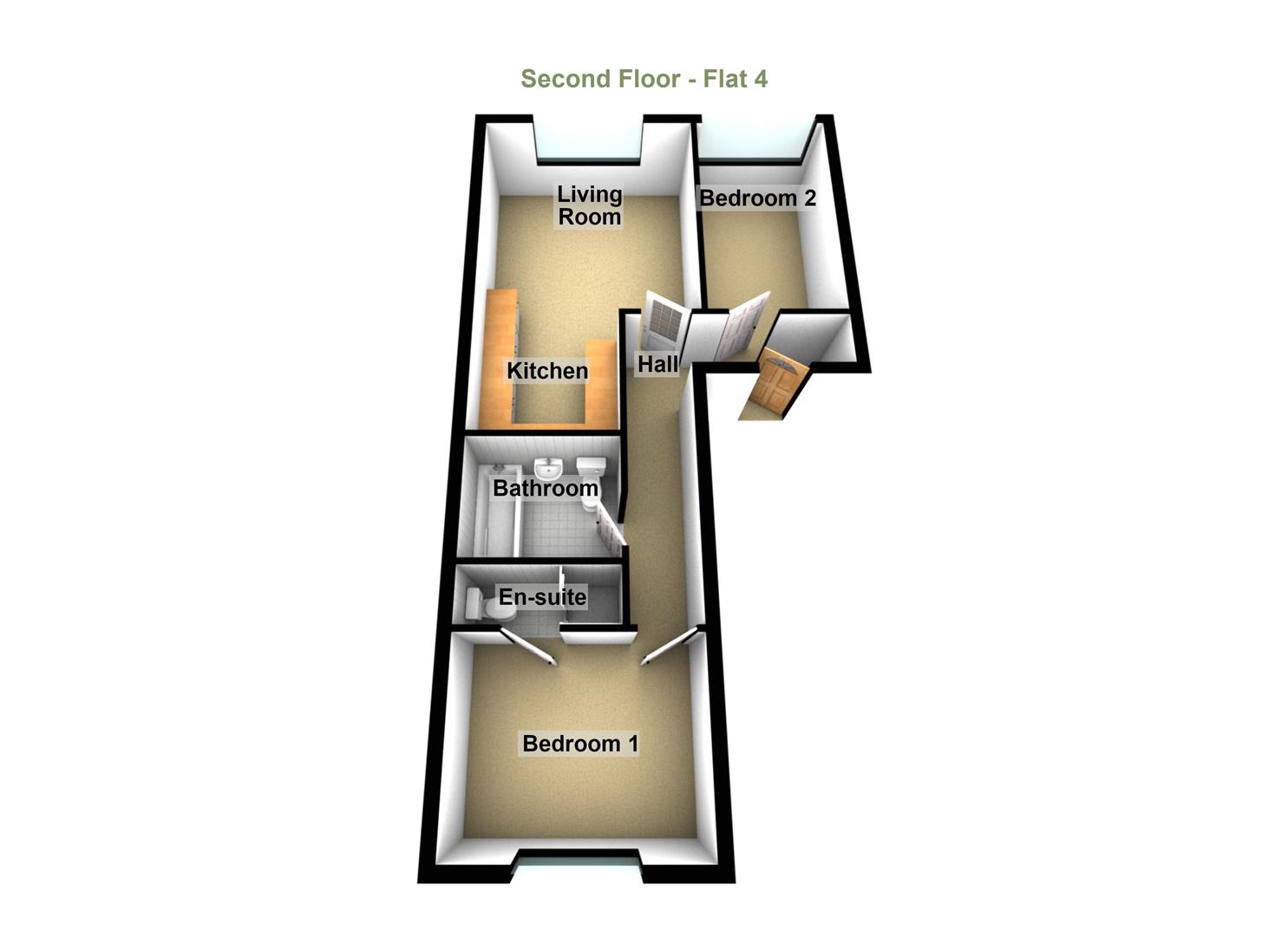 Victoria Apartments, Diamond Street, Saltburn-By-The-Sea floorplan