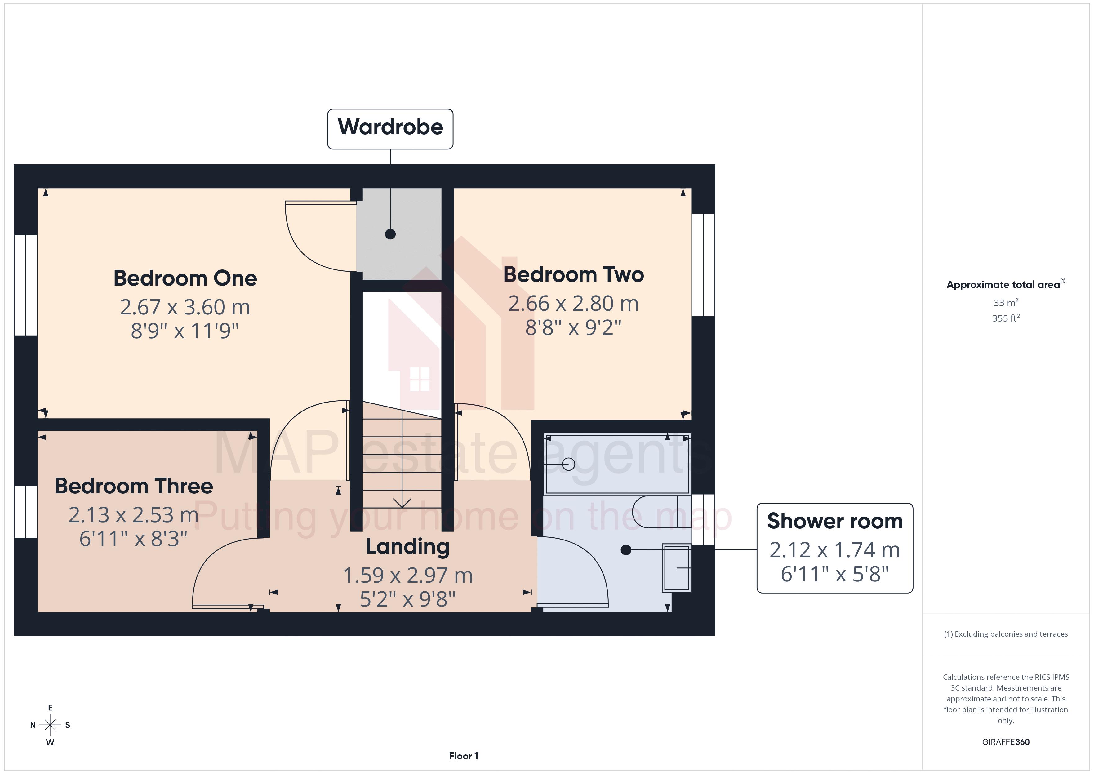4 Buckfield Row, Moor Street, Camborne floorplan