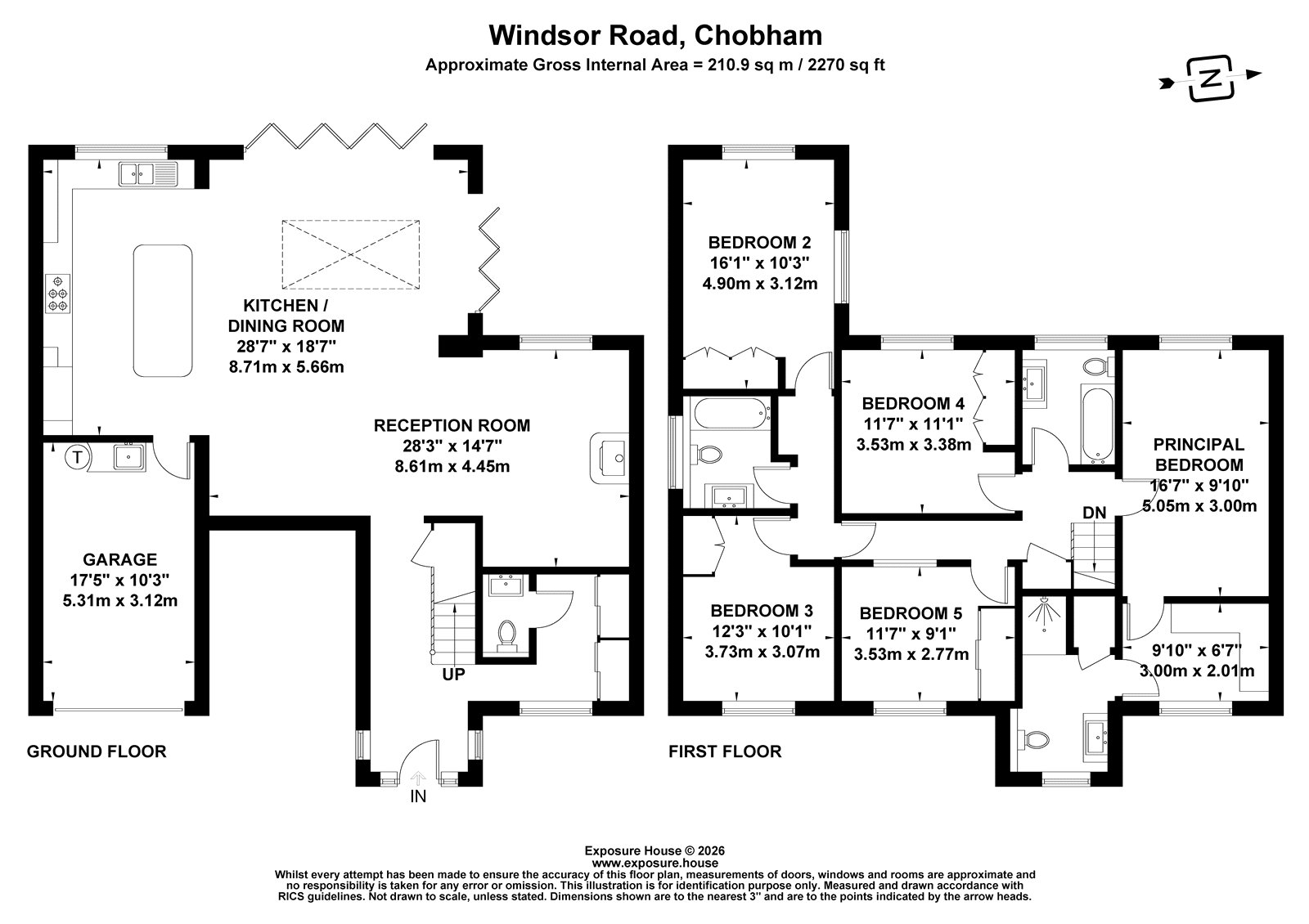 123, Windsor Road, Woking floorplan