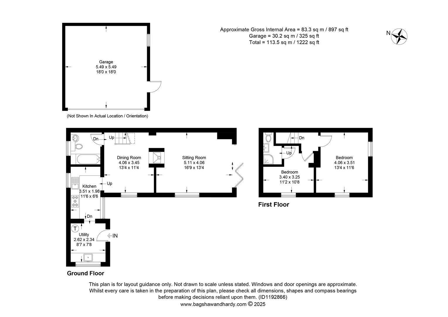 1 Thistle Cottages, Kingston Road, Leatherhead floorplan