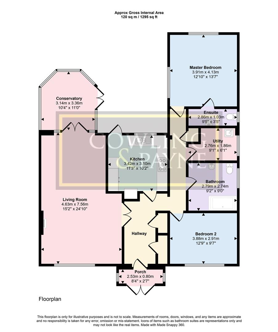 Butterflies, Branksome Avenue, Wickford floorplan