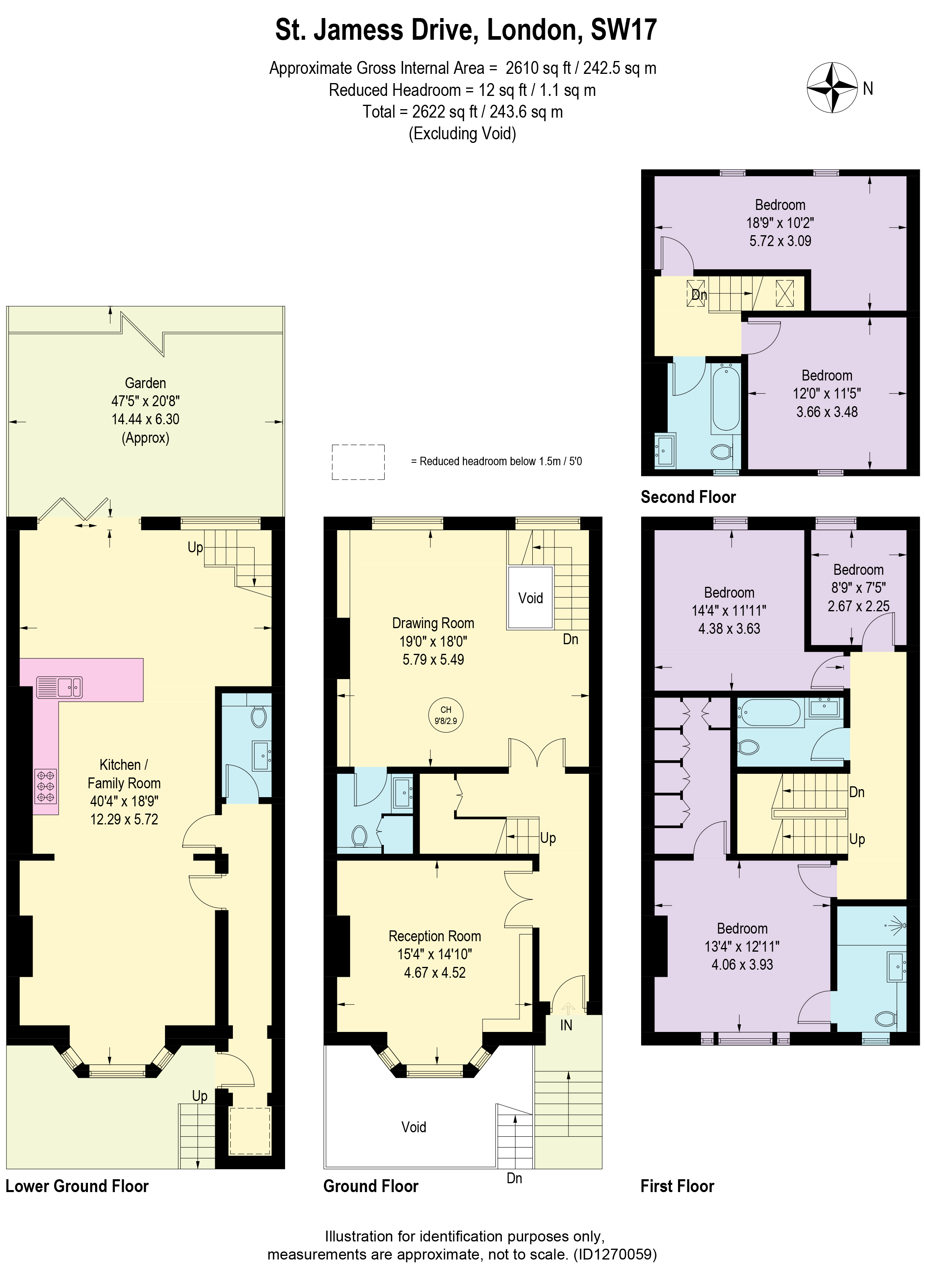 St. James's Drive, London SW17 floorplan