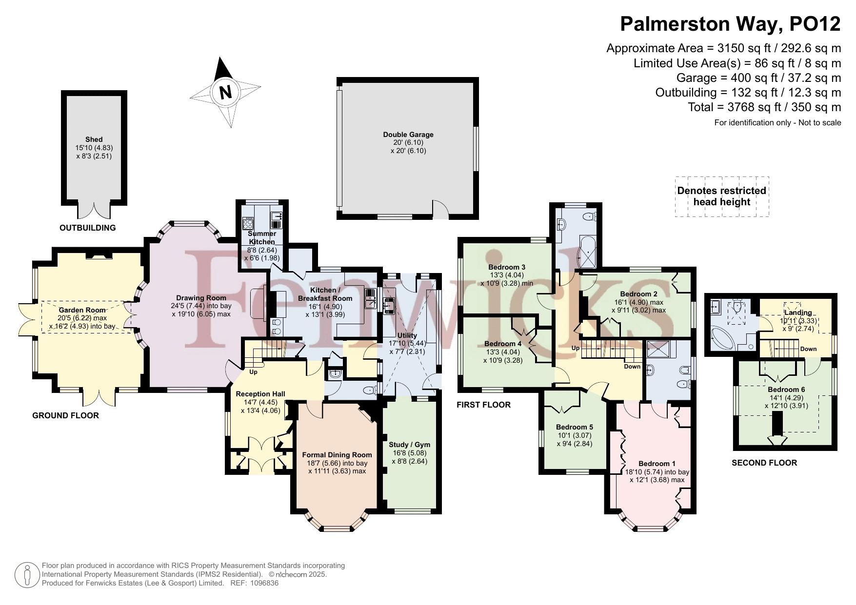 12, Palmerston Way, Gosport floorplan