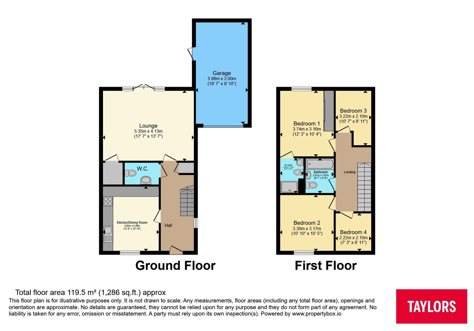 12, Hunt Road, Bedfordshire floorplan