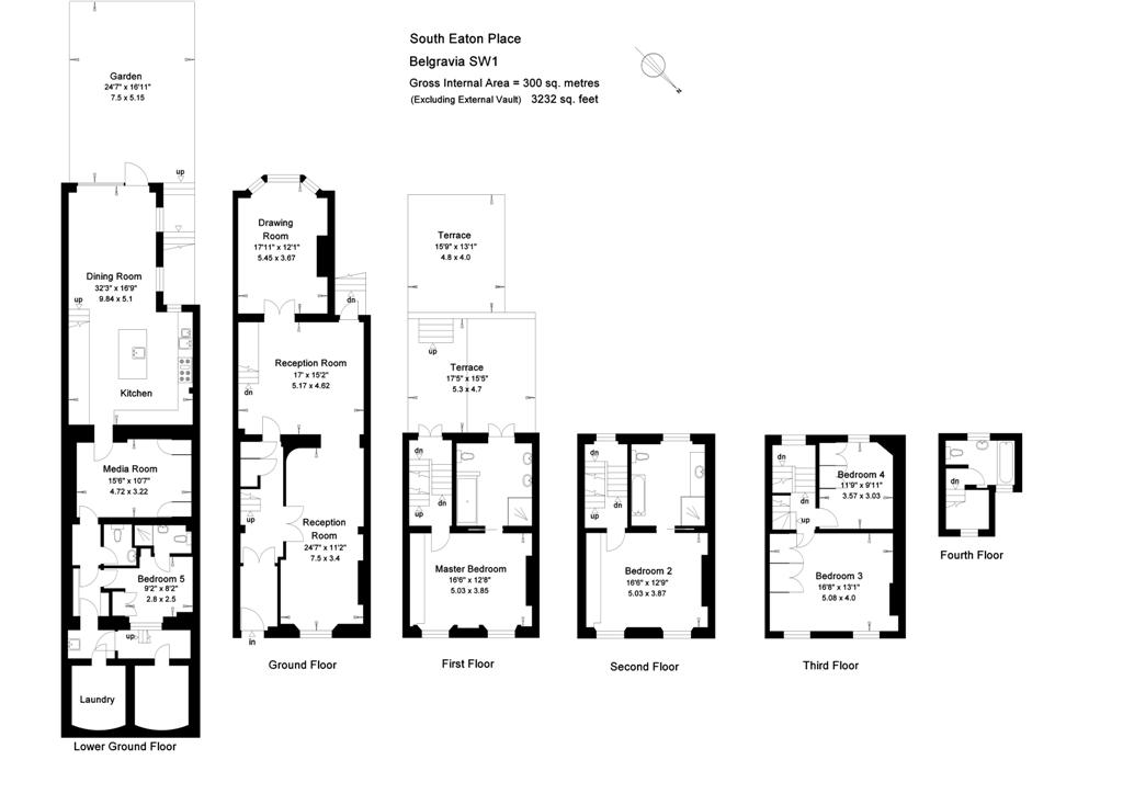 South Eaton Place, Belgravia, London SW1W, 5 bedroom detached house to