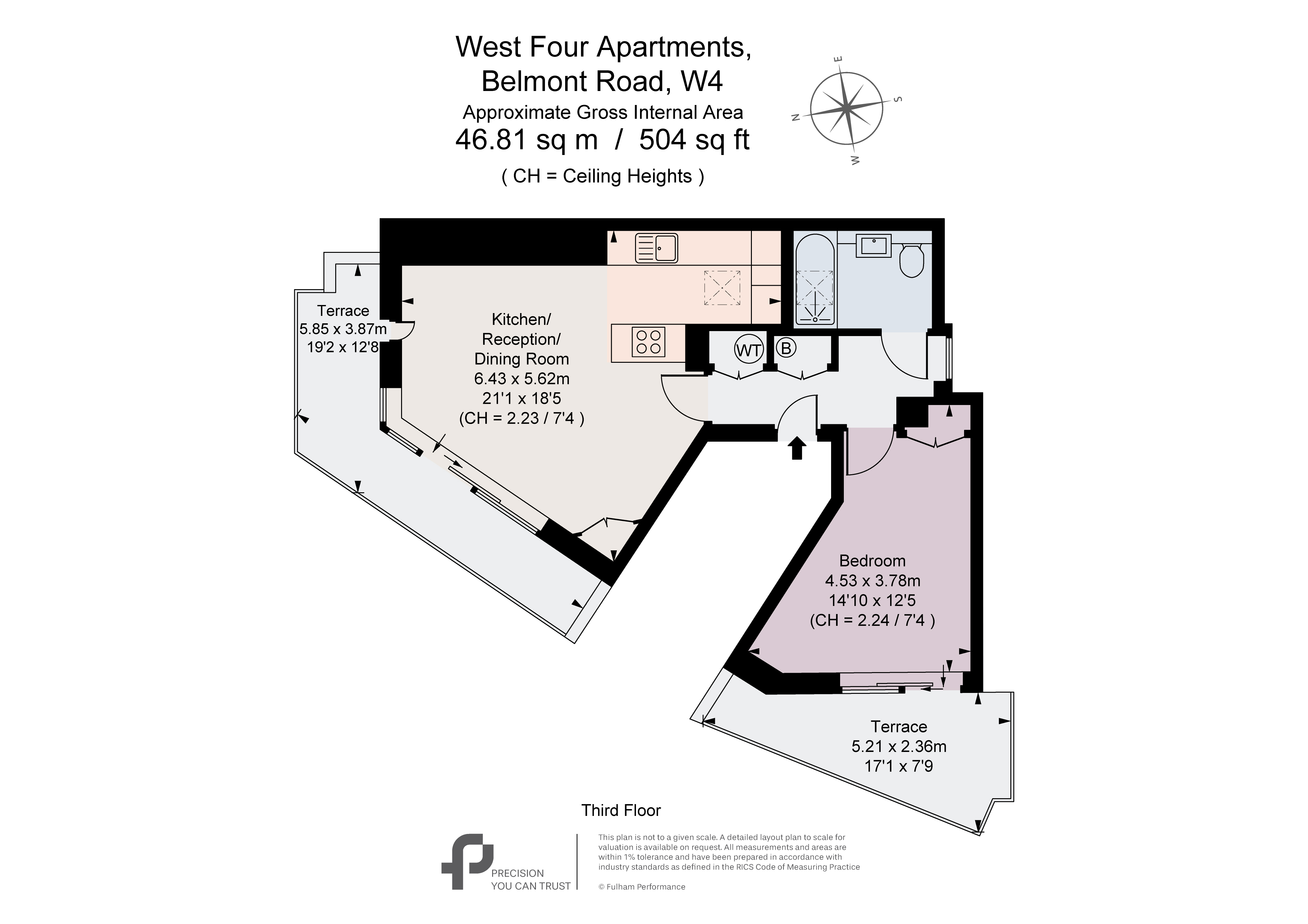 4 West Four Apartments,, Belmont Road, London floorplan