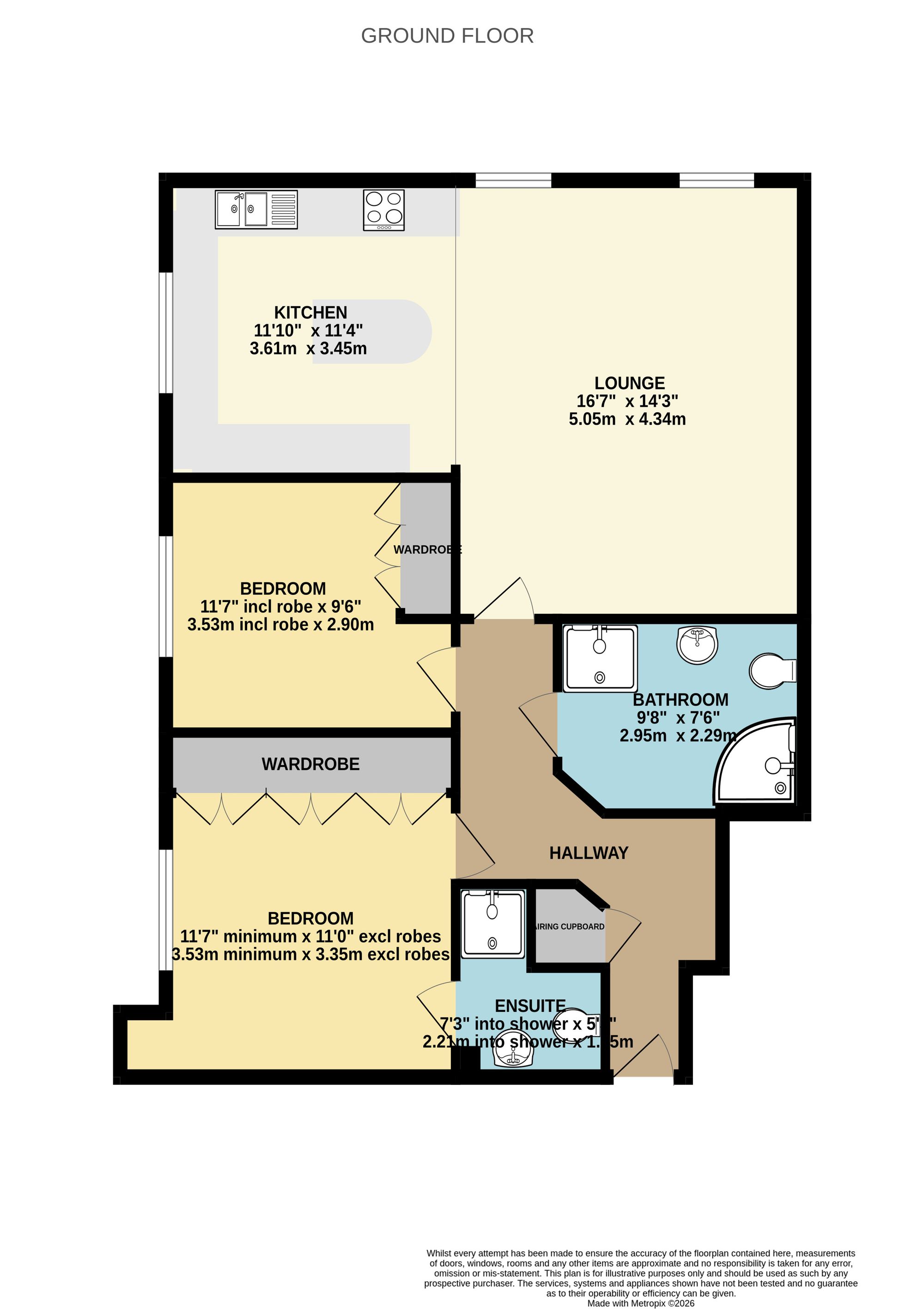 3 Swinhoe Place, Warrington floorplan