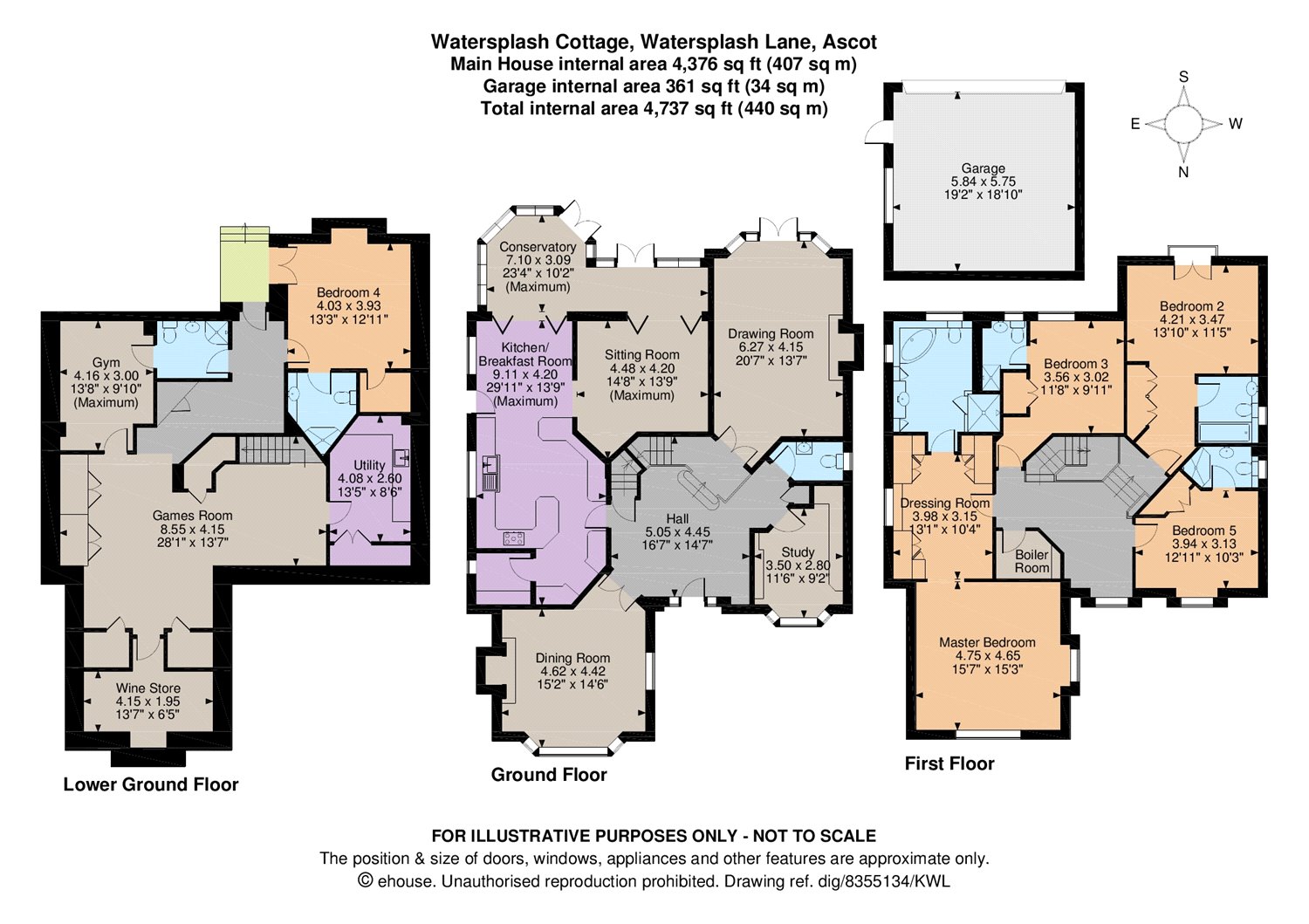 5 Bedrooms Detached house for sale in Watersplash Lane, Ascot, Berkshire SL5