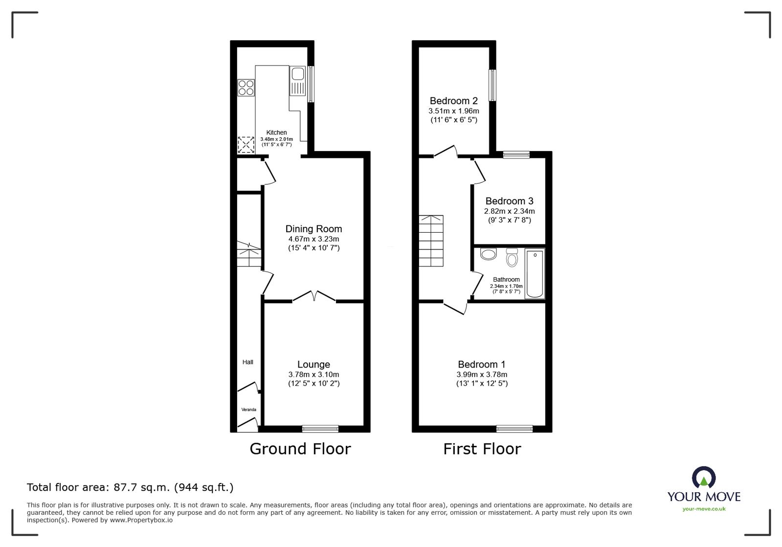 64, Harwood Road, Lancashire floorplan