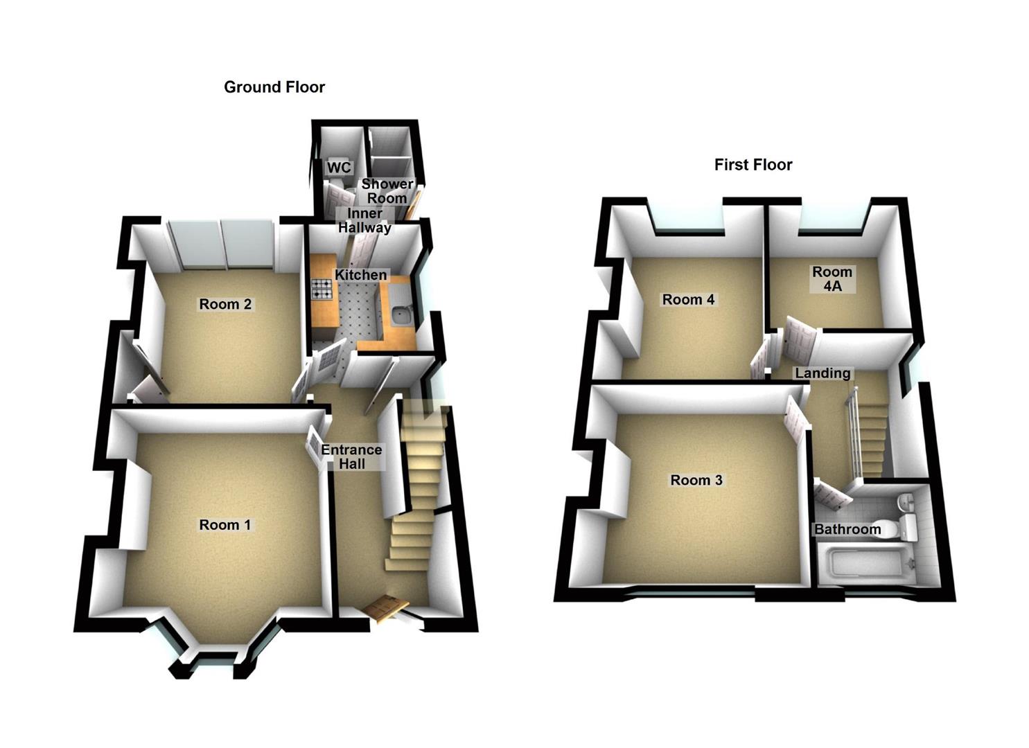 Finedon Road, Wellingborough NN8, 1 bedroom semidetached house to rent