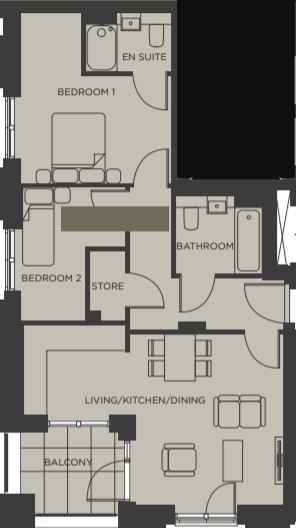 25 Gladness House, Lismore Boulevard, London floorplan