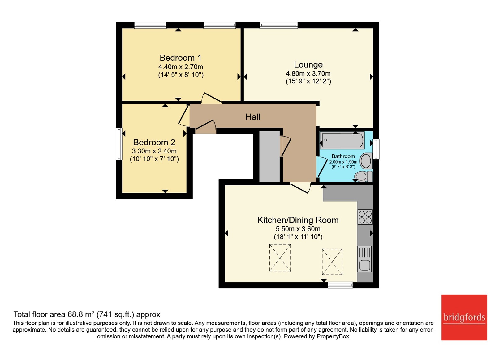 Flat 1, 11a, Concert Place, Derbyshire floorplan