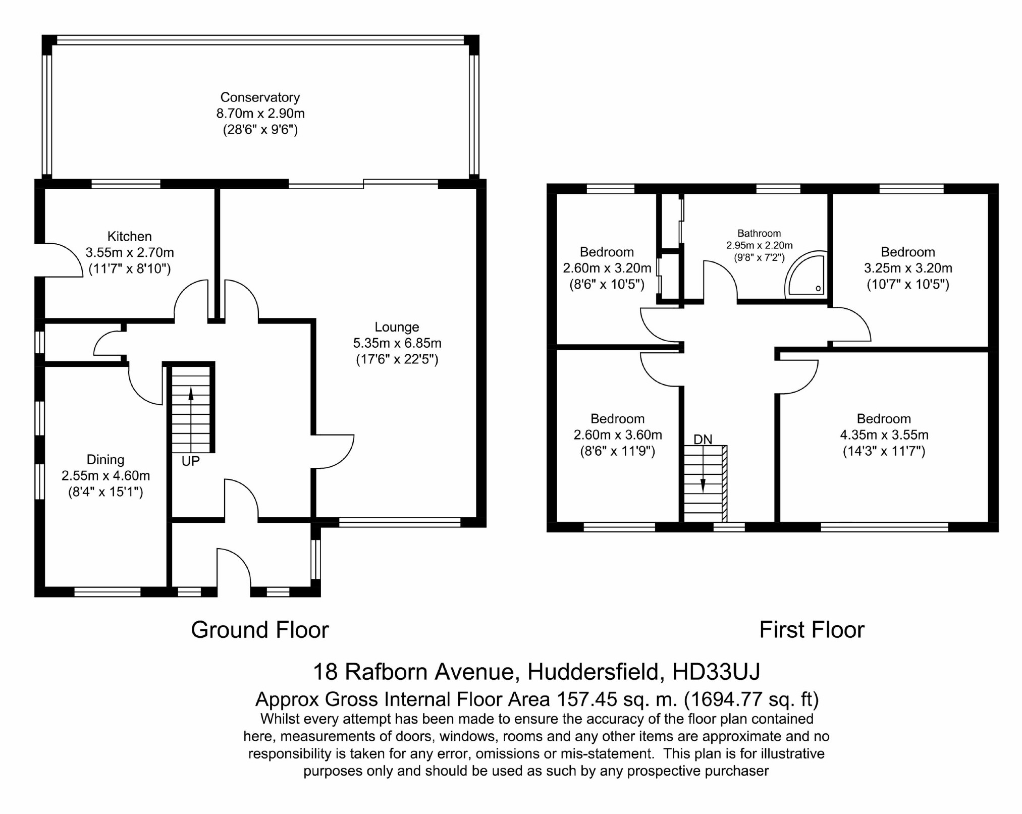 4 Bedrooms Detached house for sale in Rafborn Avenue, Salendine Nook, Huddersfield HD3