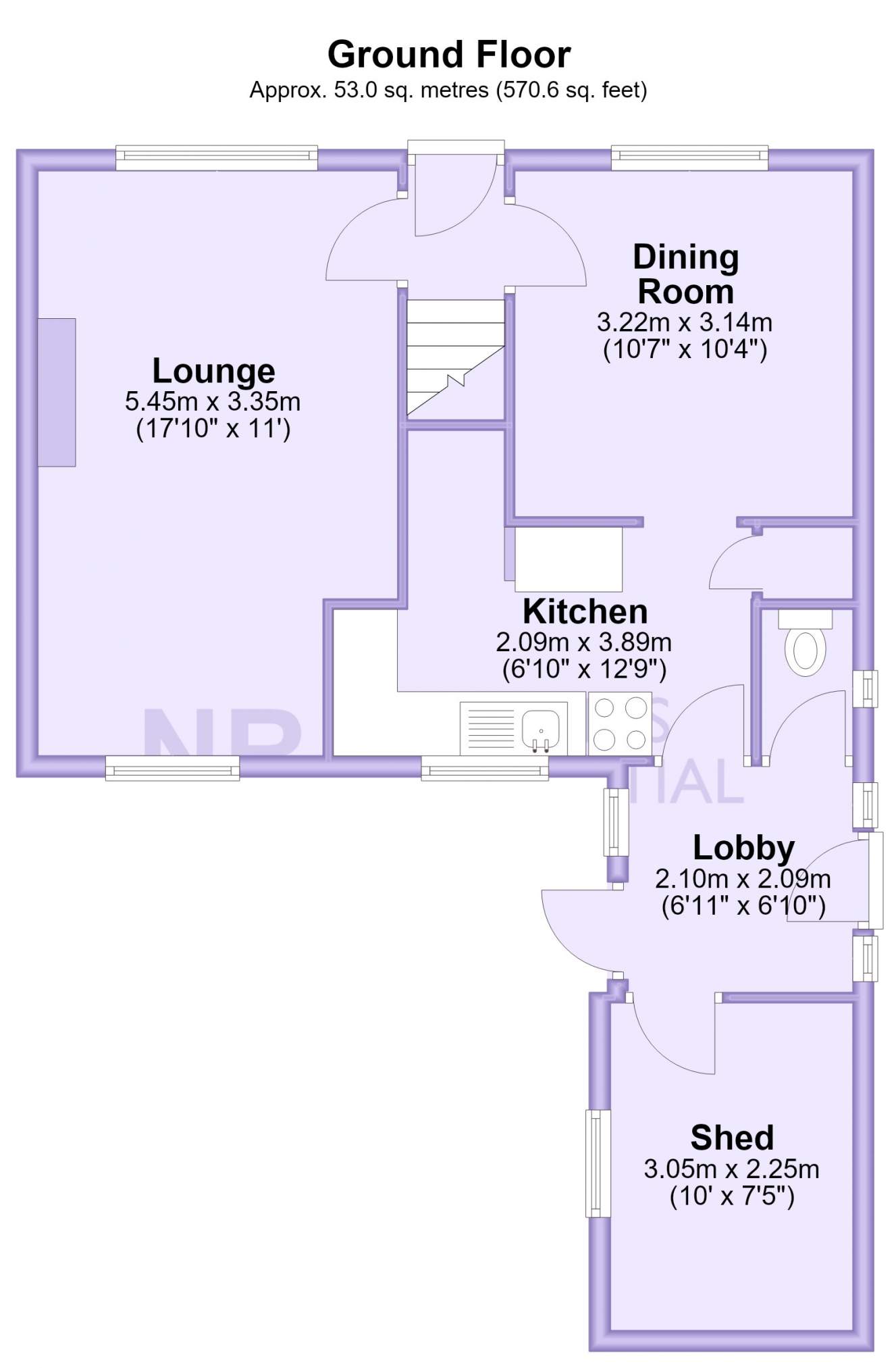 16, Willcocks Close, Chessington floorplan